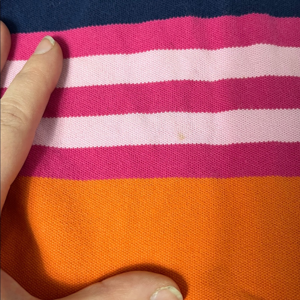 Set of 2 Tommy Hilfiger 18M Striped Pink Short Sleeve Collared Dresses - Picture 6 of 6